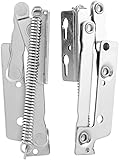 2 Stück Stahlfederscharniere Robustes zusammenklappbares Schrankscharnier Brückenförmiges...