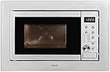 Exquisit Einbaumikrowelle EMW20-DG-020 inox | 800 W Leistung | 1000 W Grill | 8 Autokochprogramme|...