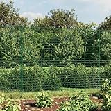 Iiaky Maschendrahtzaun komplettset 2x 25 m mit Bodenhülsen Maschendrahtzaun 200cm höhe...