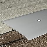 PROVISTON | Übergangsprofil | Aluminium eloxiert | Silber | Breite 80 mm | Höhe 3.5 mm | Länge...