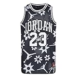 Nike Unisex Kinder JDN Jordan 23 AOP Trikot, Schwarz/Weiß, S