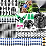 MOYKSRR 387 Pcs Bewässerungssystem Garten, 15m + 55m Bewässerung Kit, Automatik Bewässerung Kit,...