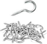 MindWissUp 76 Stück Schraubenhaken Edelstahl, M2.5x25mm Deckenhaken Hakenschraube, Haken zum...