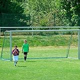 Jugend - Fußballtornetz 5,15 x 2,05 m Tiefe Oben 0,80 / unten 1,50 m, PP 3 mm ø, knotenlos, grün