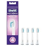Oral-B Pulsonic Sensitive Aufsteckbürsten für Schallzahnbürsten, 4 Stück, Zahnbürstenaufsatz...