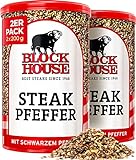 Block House Steak Pfeffer mit schwarzem Pfeffer 2x 200g - Gewürzmischung in Restaurantqualität