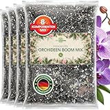 ORAGARDEN Orchideen Mix - 8 Komponenten Blumenerde für Zimmerpflanzen und Garten - 12L...