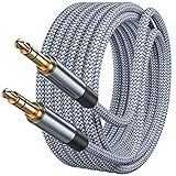Txtcu Aux Kabel 3,5mm 3m, Klinkenkabel Stereo Audio Kabel Klinke auf Klinke Nylon Geflochtenes...