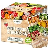 valeaf Obst Samen Starter Kit I 6 Sorten Obstsamen im kompletten Saat Anzuchtset I Saatgut Set inkl....