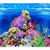 XCNO Fischhintergründe, Papier, doppelseitig, Unterwasser-Aquarium-Hintergrund, Poster, bunte...