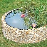 bellissa ‎‎95577 – Hochteich – 490 l Füllvolumen – Garten DIY-Kit mit Gabionen, Folie und...