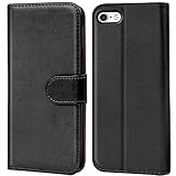 Verco iPhone 5 / 5s / SE Hülle, Handyhülle für Apple iPhone SE 1. Gen. Tasche PU Leder Flip Case...