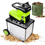 XNZJHPP Elektrischer Zweighäcksler, Kleiner Obst- und Gartenhäcksler für den Hausgebrauch, 45 mm...
