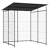 Eleganz Fahrradschuppen aus pulverbeschichtetem Stahl 190x190x222 cm - robuster Metallschuppen für...