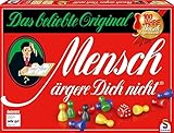 Schmidt Spiele 49020 Mensch ärgere dich nicht Jubiläumsausgabe, mit Figuren und Würfeln aus Holz