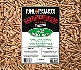 PINI Grillpellets 15 KG – Holzpellets 100% Eiche №2 zum Grillen, Räuchern, Smoken auch für...