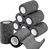 Selbstklebender Verband, 8 Rollen x 7,5cm x 4,5m Pflaster Rolle Verbandsmaterial, Elastische Binde...