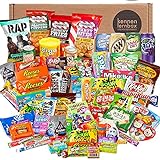 Mighty Sweet Box | Kennenlernbox mit 77 beliebten Süßigkeiten aus USA und Korea | Geschenkidee...