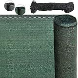 BB Sport Sichtschutz Zaunblende 150 g/m² Schattiernetz Tennisblende inkl. Nylonkordel UV-resistent...