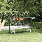 IKAYAA Spanferkelgrill mit Motor, Automatischer Spanferkelgrill, Grillspieß mit Motor Edelstahl,...