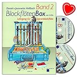 BlockflötenBox Band 2 - Lehrgang (Unterstufe: 7-8 Jahre) für Sopranblockflöte mit 2 CDs von...