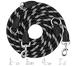 CAIEJSAEN Verstellbar Robuste Hundeleine Polyester Reflektierende Freihandleine Vielseitig...