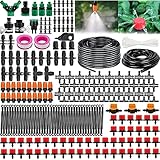 Garten BewässerungsSystem, 340Pcs Garten Bewässerung Kit,55M+15M Bewässerungsrohre,Automatik...