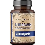 Glucosamin Chondroitin Komplex – 300 Reine Kapseln ohne Zusätze – 1000mg pro Tagesdosierung 5...