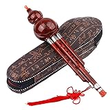 Tauzveok Beginners Hulusi-Flöte, chinesisches Instrument, Kürbisflöte, leicht zu erlernende...