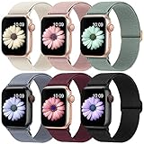 Higgs 6 Stück Ersatzarmband Kompatibel mit Apple Watch Armband 41mm 40mm 38mm für Damen Herren,...