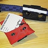 Kleinmetall Nylon Adresskarte rot Hunde Adresshülse Hundemarke wasserfest