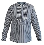 modAS Unisex Fischerhemd Finkenwerder 'H. Mück' - Hemd Seemann Skipper Fischer-Hemd aus Baumwolle...
