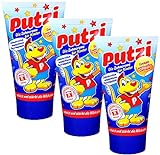 3er Pack Putzi Die Zahncreme für Kinder (3 x 50 ml) Kinderzahncreme, Kinderzahnpasta, Zahnpflege,...