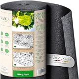 LILENO HOME 25m² Unkrautvlies Gartenvlies gegen Unkraut [50 g/qm] - Garten Unkrautfolie...