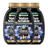 Garnier Wahre Schätze Ausgleichendes Shampoo, Formel mit Aktivkohle und Schwarzkümmelöl, für...