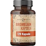 Bromelain Kapseln -3600 F.I.P – 550 mg pro Kapsel - 120 Kapseln – Enzyme aus Ananas - Bromelain...