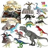 JOYIN 18 Stücke 15-22cm Dinosaurier Spielzeug, pädagogisch realistisch Dinosaurierfiguren mit...