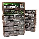 Cocos Ground - Kokoshumus für Terrarien - ca. 90 Liter lockerer Humus - Einstreu für Amphibien,...