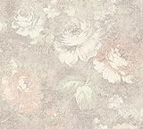 A.S. Création Vliestapete Secret Garden Tapete mit Blumen floral 10,05 m x 0,53 m braun creme rot...
