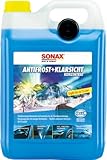 SONAX AntiFrost+KlarSicht Konzentrat (5 Liter) Scheibenreiniger-Konzentrat mit Frostschutz für die...