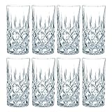 Spiegelau & Nachtmann Nachtmann Noblesse Longdrinkglas Set, 8er Set, Wasserglas, Saftglas,...