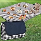 YAOMAISI Große Picknickdecke,200x200cm,große Stranddecke, Campingdecke,mit Griff,wasserdichte...
