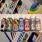 Window Color Farben 80ml 7er Starter Set Glitzerfarben