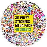 Sticker Kinder 1200+, IKWOLETI 3D Sticker Set für Kinder und Kleinkinder, Aufkleber Kinder inkl....
