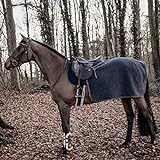 Kentucky Horsewear Quadrat Heavy Fleece Ausreitdecke, Größe:L, Farbe:Darkgrey