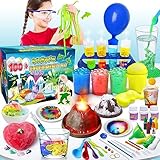 UNGLINGA 100+ Experimente Wissenschaft Kit für Kinder, leuchtenden Substanzen, Chemielabor, Steine...