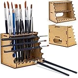 PROSCALE Pinselhalter für Modellbau Künstlerbedarf Pinsel-Organizer für Tisch und Wand...