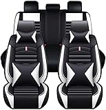 xiuchan Auto Leder Sitzbezügesets für Toyota C-HR CHR Hybrid C-HR EV, Vorne Hinten Leder Allwetter...