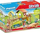 PLAYMOBIL City Life 70281 Abenteuerspielplatz mit Kletterwand, Reifenschaukel und Rutsche, Ab 4...