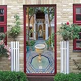 Türtapete Selbstklebend Landschaft Mit Gartenbrunnen 80 X 200 Cm Türtapete Selbstklebend...